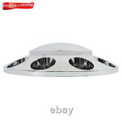 Chrome Semi Truck Hub Cover Wheel Axle Covers Center Caps with 33mm Lug Nut Covers