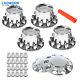 Chrome Semi Truck Hub Cover Wheel Axle Covers Center Caps With 33mm Lug Nut New