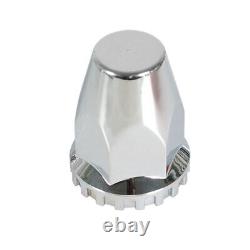 Chrome Semi Truck Hub Cover Wheel Axle Covers Center Caps with 33mm Lug Nut New