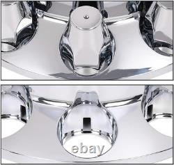 Chrome Standard Rear Axle Wheel Covers for Semi Trucks 33mm Lug Nut 4pcs