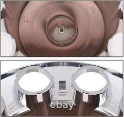 Chrome Standard Rear Axle Wheel Covers for Semi Trucks 33mm Lug Nut 4pcs