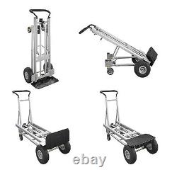 Cosco 4-In-1 Convertible Hand Truck Aluminum Dolly Cart 800-1000Lb. Load Cap