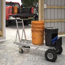 Cosco 4-In-1 Convertible Hand Truck Aluminum Dolly Cart 800-1000Lb. Load Cap