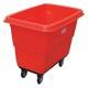 Cube Truck, 3/8 Cu. Yd, 500 Lb. Cap, Red, 36fl08