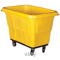 Cube Truck, 7/16 Cu. Yd, 600Lb Cap, Yellow, 36Fl18