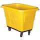Cube Truck, 7/16 Cu. Yd, 600lb Cap, Yellow, 36fl18