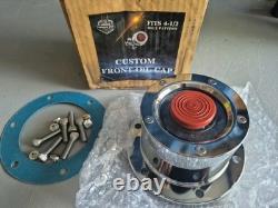Custom front oil cap 1990 and newer 4 1/2 bolt pattern chrome plated aluminium