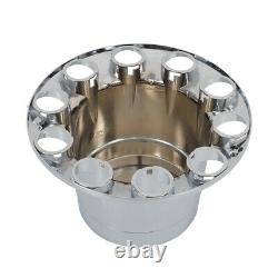 Cylinder Nut Cover Kit 33mm Chrome Flat Top Lug Nug Axle Covers For Semi Truck