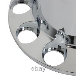Cylinder Nut Cover Kit 33mm Chrome Flat Top Lug Nug Axle Covers For Semi Truck