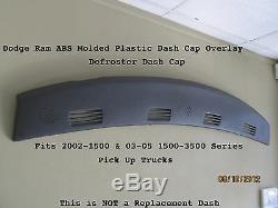 DODGE Ram Defroster Dash Cap Hard Cover Fits 02-05 P/U Truck Color / Dark Taupe
