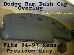 Dash Cap Fits 94 95 96 97 Dodge Ram Pick Up Truck / Hard Plastic Cover / Black