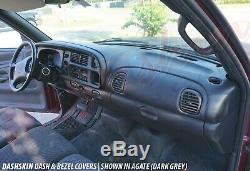 Dash Cover Dodge Ram Skin Cap & Bezel Overlay 99 00 01 (Black)