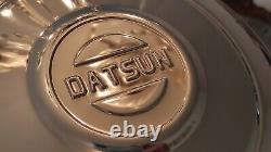 Datsun 510 Rare Hubcaps Wheels Cover Center Hub Caps 13 Stainless steel Bluebird
