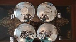 Datsun 510 Rare Hubcaps Wheels Cover Center Hub Caps 13 Stainless steel Bluebird