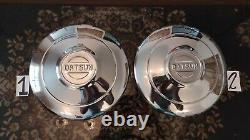 Datsun 510 Rare Hubcaps Wheels Cover Center Hub Caps 13 Stainless steel Bluebird