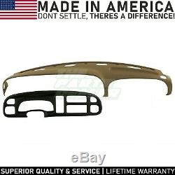 Dodge Ram 1999 2000 2001 Dash Cover Camel/Tan & Bezel Overlay Cap Skin