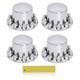 Dome Rear Axle Cover With 33mm Thread-on Chrome Lug Nut Covers For Semi Truck