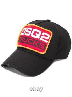 Dsquared 2 Trucks Logo Patch Baseball Cap Cotton Hat Icon Black One Size