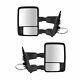 Dual Arm Tow Mirror Power Fold Textured Black Set Of 2 For Ford Pickup New