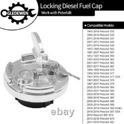 Durable Locking Fuel Caps for Peterbilt Semi Trucks Compatible from 1972-2017