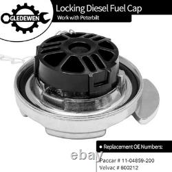 Durable Locking Fuel Caps for Peterbilt Semi Trucks Compatible from 1972-2017