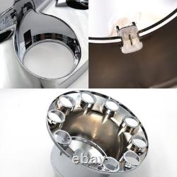 Durable Semi Truck Wheel Hub Covers Kit 60pcs Lug Nut Cover Set for Front Rear