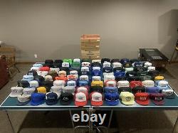 Estate Collection Lot of 92 NOS Unworn Vintage 80's 90's Snapback Trucker Hats