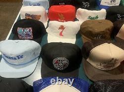 Estate Collection Lot of 92 NOS Unworn Vintage 80's 90's Snapback Trucker Hats