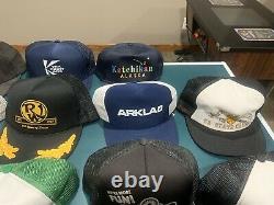 Estate Collection Lot of 92 NOS Unworn Vintage 80's 90's Snapback Trucker Hats
