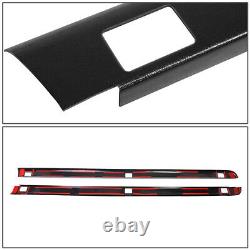 FOR 1999-2007 SILVERADO/SIERRA 8FT BED BLACK TRUCK RAIL COVER CAP MOLDING WithHOLE