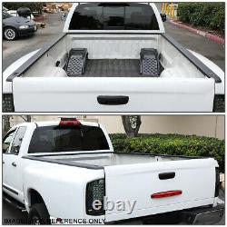 FOR 1999-2007 SILVERADO/SIERRA 8FT BED BLACK TRUCK RAIL COVER CAP MOLDING WithHOLE