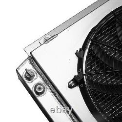 Fit 1947-1954 Chevy 3100 3600 3800 Pickup 3.8L Truck 4 Rows Radiator+Shroud Fan