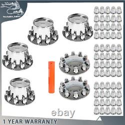 Fit For Semi Truck Hub Cover Wheel Axle Cover Center Caps With33mm Lug Nut Covers