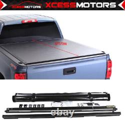 Fits 05-19 Nissan Frontier 6ft 72 Truck Bed Black Roll Up Tonneau Cover Vinyl