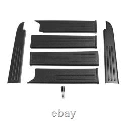 Fits 2009-2014 Ford F-150 Truck Side Bed Rail Caps Cover Black Molding 5.5' Pair
