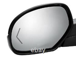 For 09-14 GM Pickup SUV Mirror Power Folding Arrow Signal Chrome Cap Driver Side