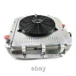 For 1955-1959 58 57 56 Chevy Apache Truck Pickup 3core Radiator+Shroud Fan+Relay