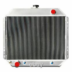 For 1966-1979 Ford Bronco Truck F100 F150 F250 F350 V8 3 Row Radiator&Shroud Fan