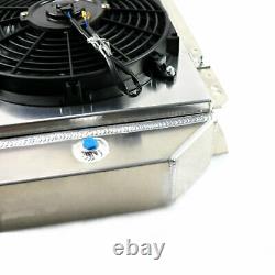 For 1966-1979 Ford Bronco Truck F100 F150 F250 F350 V8 3 Row Radiator&Shroud Fan