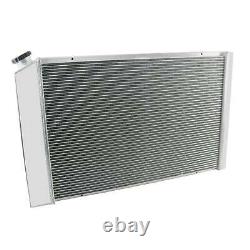 For 1973-1987 CHEVY C/K Truck C10 C20 C30 3 Row Aluminum Radiator+Shroud Fan