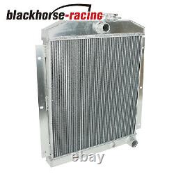 For 47-54 Chevy Truck Suburban L6 Full Aluminum 3-Row Racing Cooling Radiator