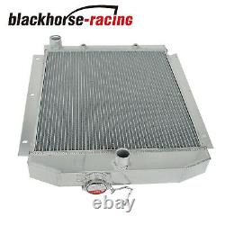 For 47-54 Chevy Truck Suburban L6 Full Aluminum 3-Row Racing Cooling Radiator