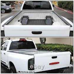 For 80-97 Ford F100 F150 F250 F350 8Ft Truck Bed Side Rail Caps Cover withHoles