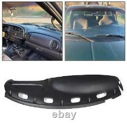 For 98-02 Dodge Ram Truck 1500 2500 3500 Dashboard Cap Bezel Cover Overlay Black