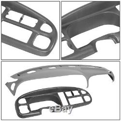 For 98-02 Dodge Ram Truck 1500-3500 Dashboard Cover Cap Overlay+instrument Bezel