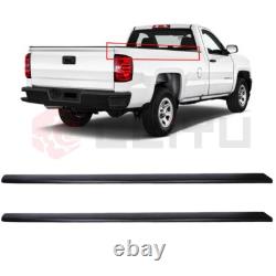 For 99-06 Chevy Silverado Sierra 6'6 Bed Black Truck Rail Caps Cover Molding