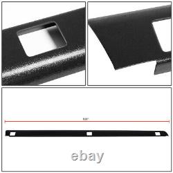 For 99-07 Silverado/Sierra 8Ft Bed Black Truck Rail Cap Molding Protector withHole