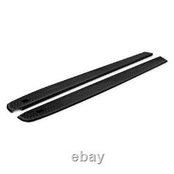 For Chevy C2500 89-00 Dee Zee Black-Tread Side Bed Wrap Caps w Stake Holes