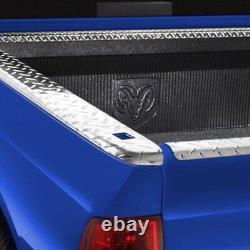 For Chevy Silverado 1500 Classic 07 Brite-Tread Side Bed Wrap Caps w Stake Holes