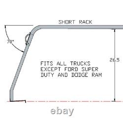 For Ram 2500 2011-2022 U. S. RACK 84510211 Truck Cap Universal Rack